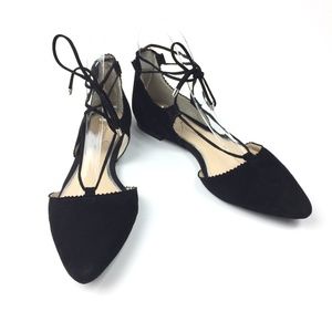 Jessica Simpson Zofie Suede Lace Up Flat Sandals